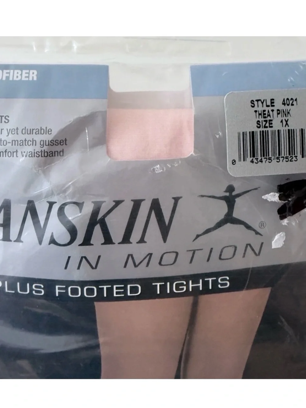 Danskin 1X Footed Tights Pink